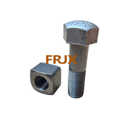 Grado métrico 10.9 / Grado 12.9 Cerrojo de vía y tuercas Cerro de vía ferroviaria para excavadoras y excavadoras
