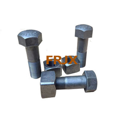 Bolsas y tuercas de excavadoras forjadas con dureza de superficie HRC52-58 Zinc Finish Forjando dientes